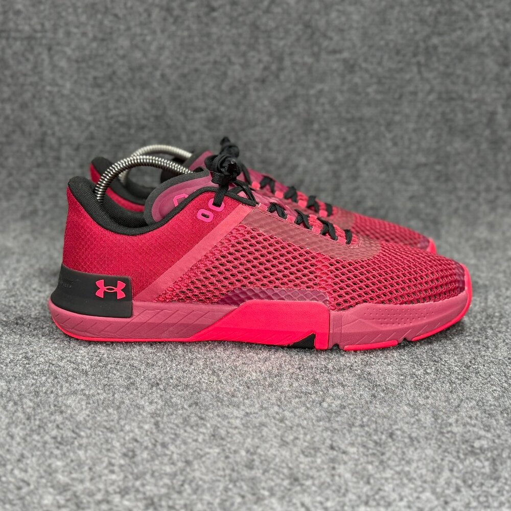 Under Armour TriBase Reign 4 Training Shoes Men's 13 Black Rose Athletic Running